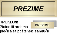 Natpisne pločice za vrata stana